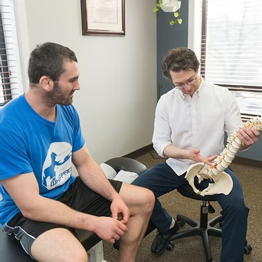  Doctor morris explaining the spine